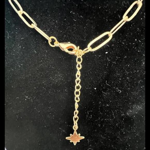 Gucci GG Gold & Pearl Pendant with Paper Clip Style Chain Necklace (GGXX033) - Picture 7 of 7